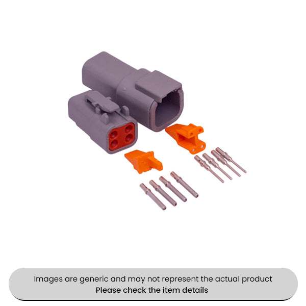 3 Way Lightweight Waterproof DTM Connectors Kit Pack Qty 10