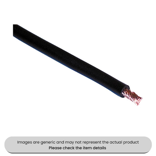 Black Mains & Auto 2 MM², Single Core 25AMP, 50M Length Cable Pack Qty 1