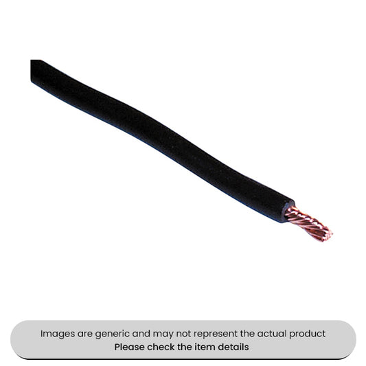 Black Mains & Auto 1 MM², Single Core 8.75AMP, 50M Length Cable Pack Qty 1