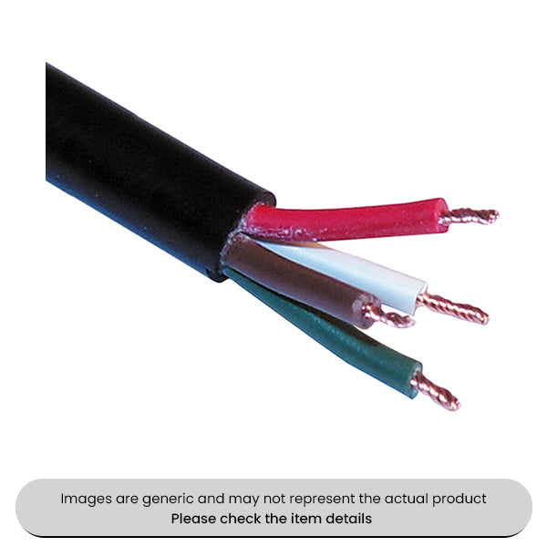 4 Code Auto Cable Black PVC Covered 8.75AMP, 30M Length Pack Qty 1