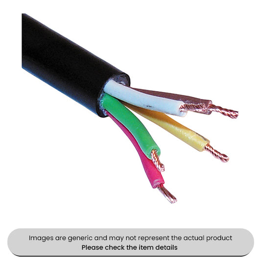 5 Code Auto Cable Black PVC Covered 8.75AMP, 30M Length Pack Qty 1