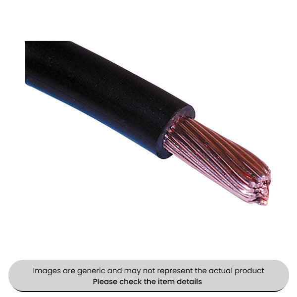 Red Starter Cable Light Duty 12V 25MM² 10M Length Pack Qty 1