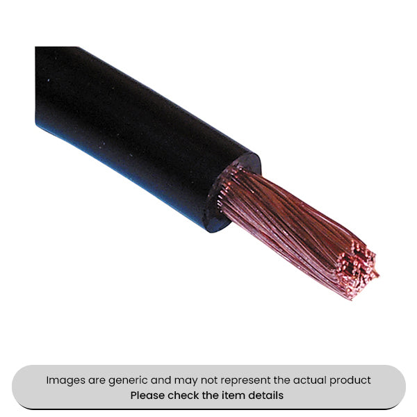 Black Flexible Welding Cable 16MM² 10M Length Pack Qty 1