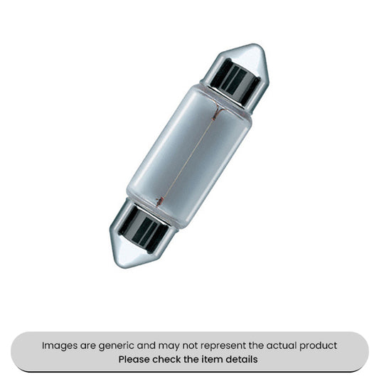 Osram Festoon Bulbs SV8, 5-8, 11MM Diax38MM, 12V, 5W Pack Qty 10