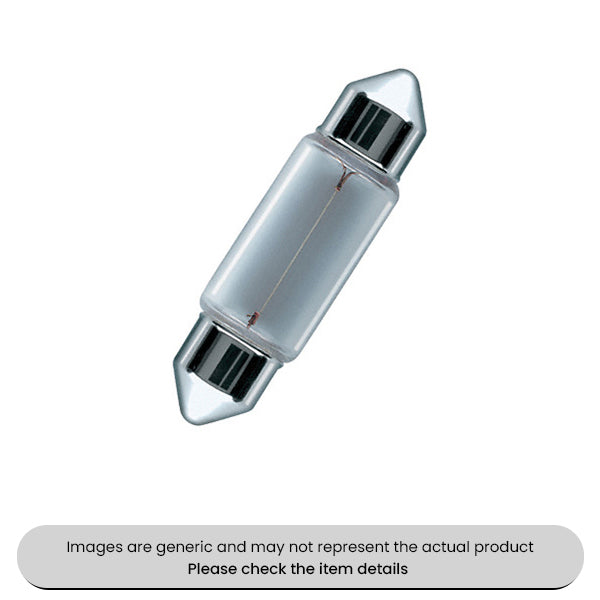 Osram Festoon Bulbs SV8, 5-8, 11MM Diax38MM, 24V, 5W Pack Qty 10
