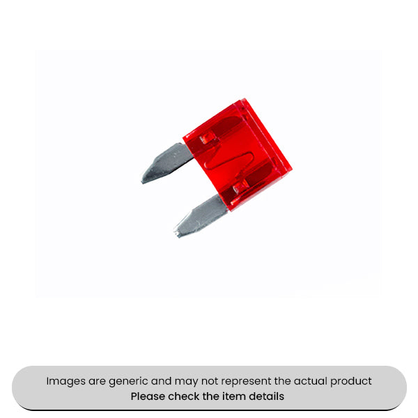 Red Mini Blade Cartridg Fuses 10AMP Pack Qty 1000