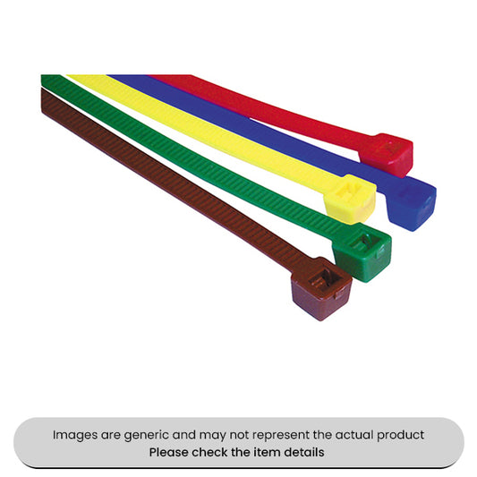 Brown High Grade Nylon Cable Ties 4.8X200MM General Use Pack Qty 200