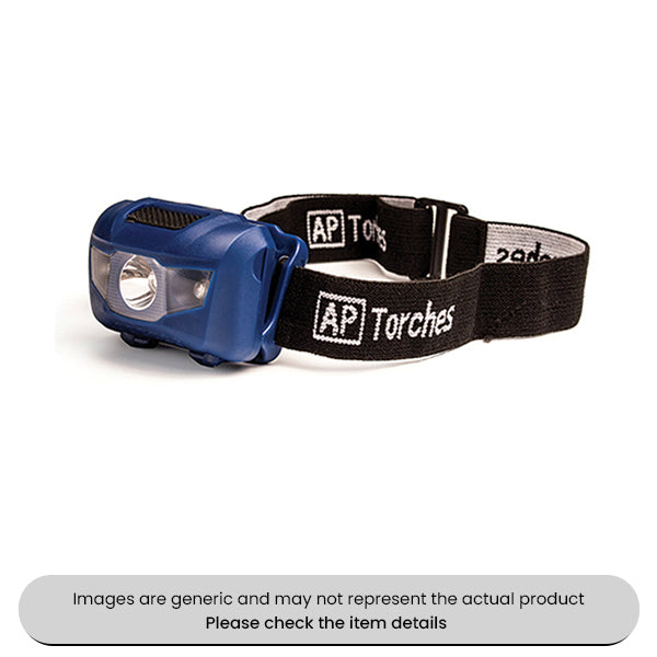 LED Headtorch 80 Lumens, 57M Beam & 3 x AAA Pack Qty 1