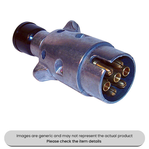 Caravan & Trailer Plug 7Pin, 12V Pack Qty 1