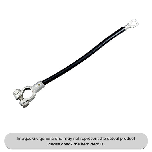 Black Battery To Starter Cables PVC Insulate 30CM Battery Straps Pack Qty 1