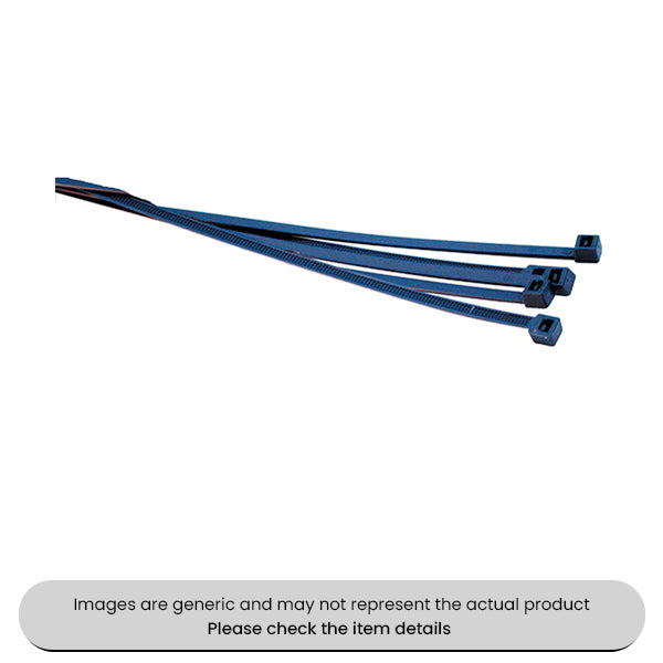 Foodsafe Dark Blue Cable Ties 7.6X380MM for Food Industries Pack Qty 100