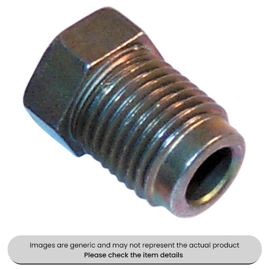 Short Male Brake Nuts 10X1MM Pitch Suits 3/16" Pipe Pack Qty 50