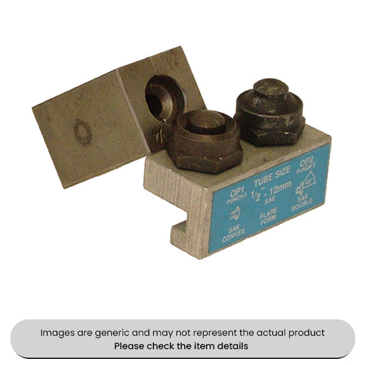 Die & Punch Set 1/4", 5/16", 3/8", 1/2" Pack Qty 1