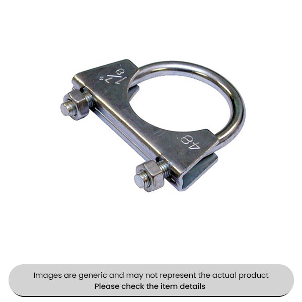 Zinc Plated Exhaust U Clamps 65MM Pack Qty 10