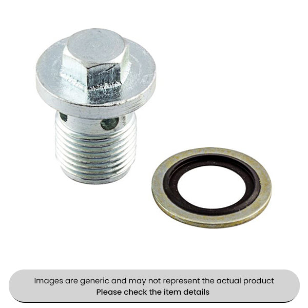 Sump Plugs & Washers M18, 21X1.5MM Fiat and Vauxhall Pack of 2