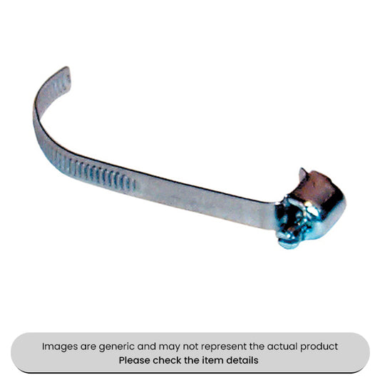 Zinc Plated Petrol Pipe Clips 11-19MM, 5MM Band Pack Qty 20