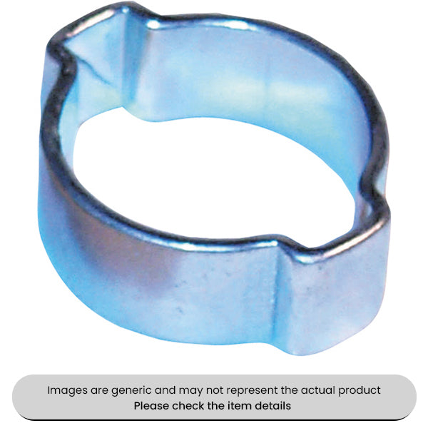 Zinc Plated O Clips 2-Ear 1/2", 11-13MM Pack Qty 50