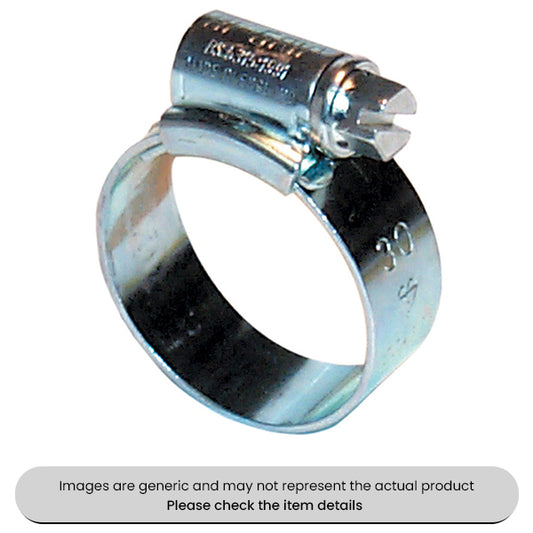 Mild Steel Zinc Plate Jcs Hi-grip Hose Clips 22-30MM Pack Qty 30