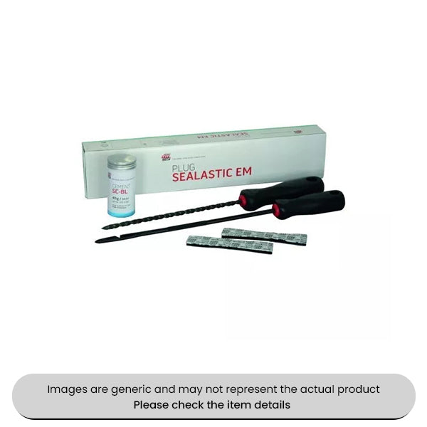 Sealastic Kit EM 10XPlug 80G, 2 Special Cement BL 40G Cans Pack Qty 1
