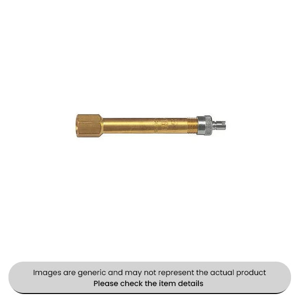 Valve Extensions Rigid, Metal Brass, Short Collar 0.4-0.7NM, 160MM Pack Qty 5