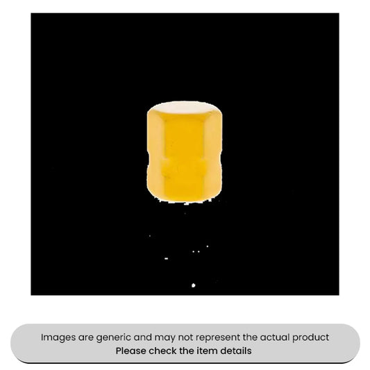 Yellow High Pressure Metal Valve Caps Tyre Valves And Inflation Pack Qty 100