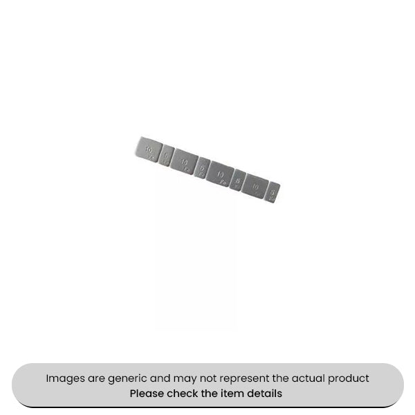 Adhesive Steel Balance Weights 15X4.8 60G Chrome Pack Qty 50