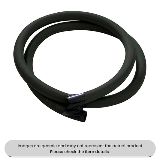 Black Rubber Fuel Hose 1M, 5MM Pack Qty 1