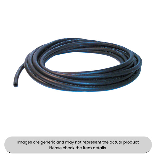 Black Rubber Fuel Hose 10M, 9.5MM Pack Qty 1