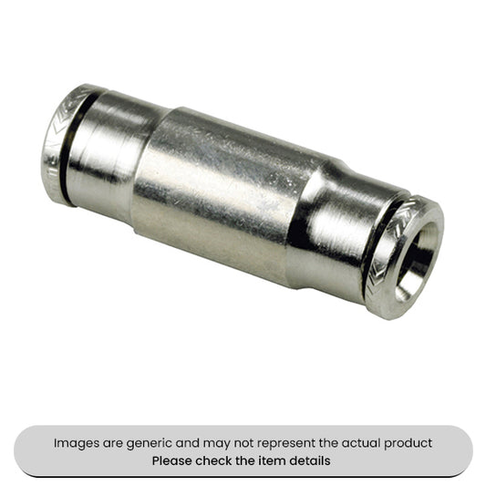 Nickel Plated Brass Straight Connectors 6MM Pack Qty 5