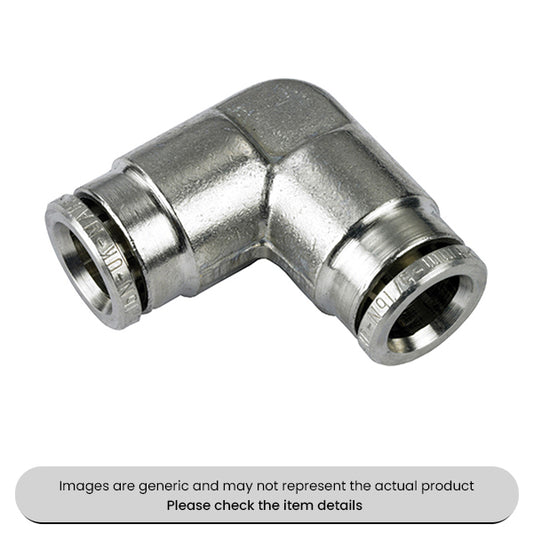Nickel Plated Brass Elbow Connectors 6MM Pack Qty 5