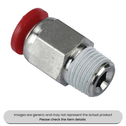 Plastic Straight Studs 1/8BSP, 8MM Pack Qty 5