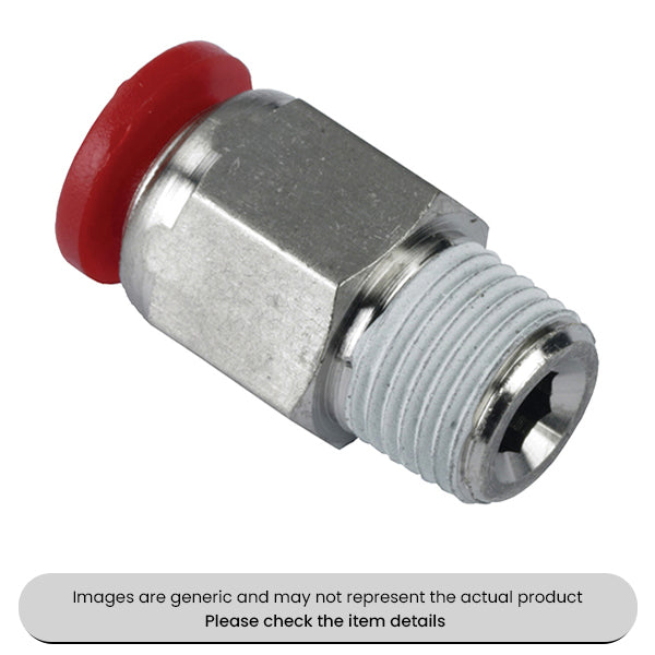 Plastic Straight Studs 3/8BSP, 10MM Pack Qty 3