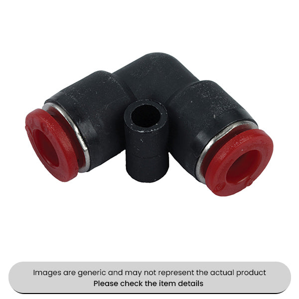 Plastic Elbow Connectors Couplings 6MM Pack Qty 5