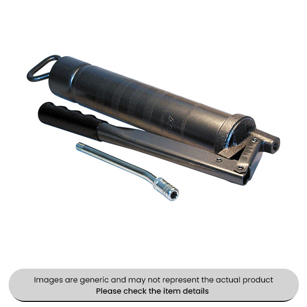 Heavy Duty Lever Grease Gun With Rigid Tube & 4-Jaw Connector Pack Qty 1