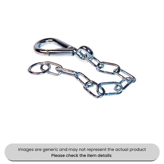 Zinc Plated Roller Shutter Spring Hooks With Chain & Ring 75X200mm Pack Qty 5