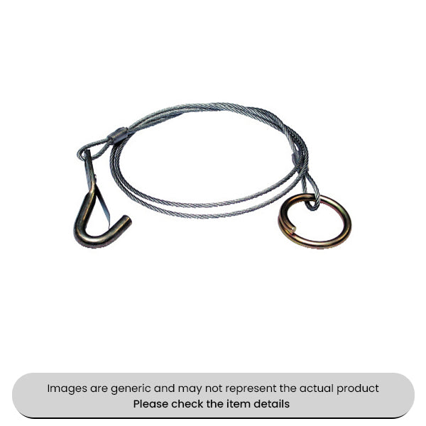 Breakaway Cables Ring & Hook Ends 3MM, 1M Pack Qty 2