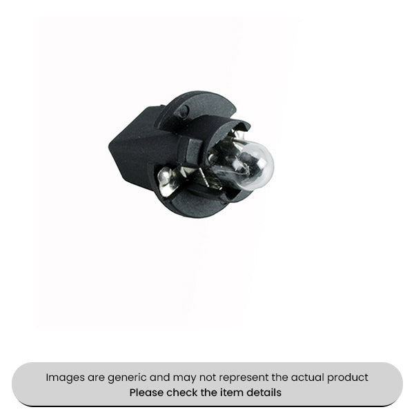 Black PCB Bulbs BT8.5D, 12V, 1.2W Pack Qty 10