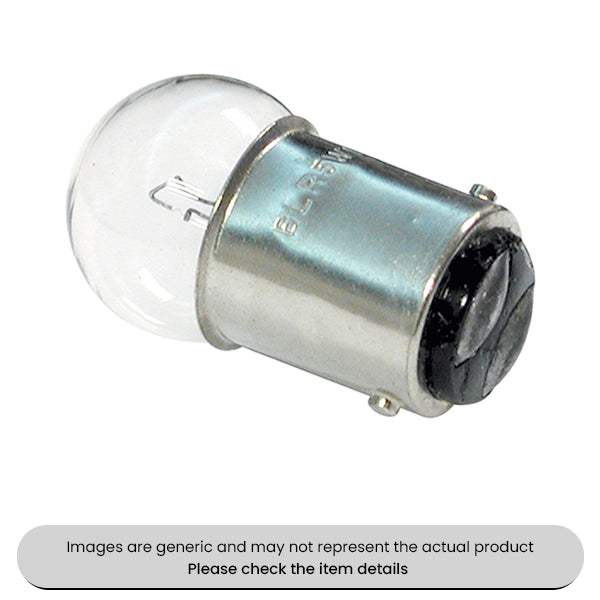 SBC Sidelight & Wedge Bulbs BA15d, 12V, 5W Pack Qty 10