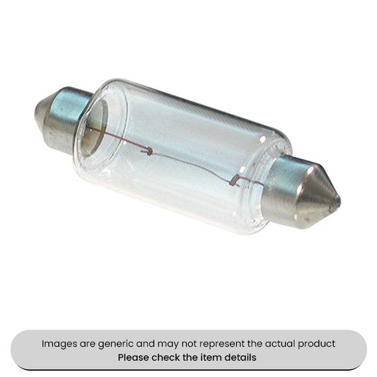 Festoon Bulbs SV8, 5-8, 15MM Diax43MM, 24V, 21W Pack Qty 10