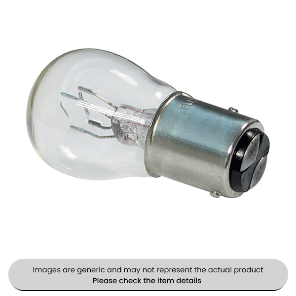Clear BAY15d Offset Index SBC Bulbs 24V, 21/5W Pack Qty 10