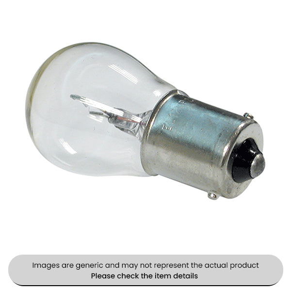 Clear BA15s SCC Bulbs Stop/Tail/Indicator 12V, 21W Pack Qty 10