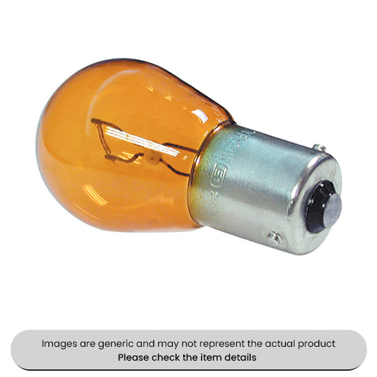 Amber BAU15s Offset Pin SCC Bulbs Indicators 12V, 21W Pack Qty 10