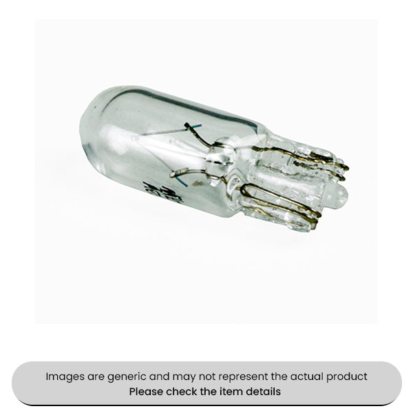 Wedge Base Bulbs Side/Instrument w2x4.6d 7MM, 12V, 1.7W Pack Qty 10