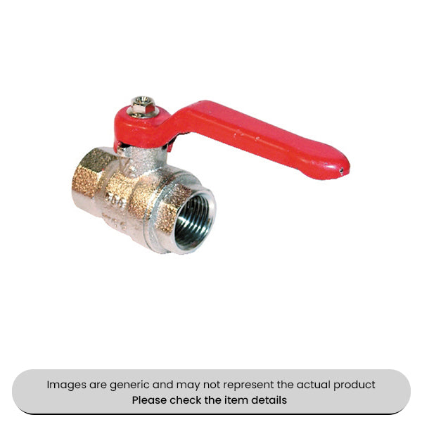 Shut Off Valve 1/2" BSP Female Pack Qty 2