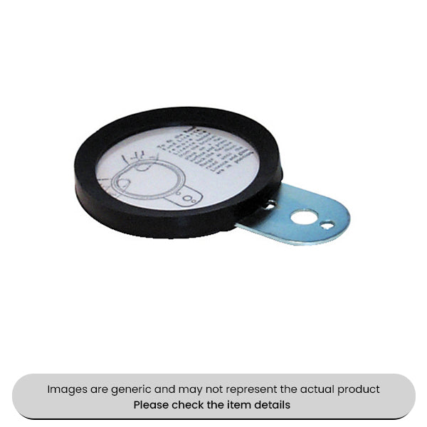 Zinc Plated Single License Disc Holders Steel Back & Stem Pack Qty 5