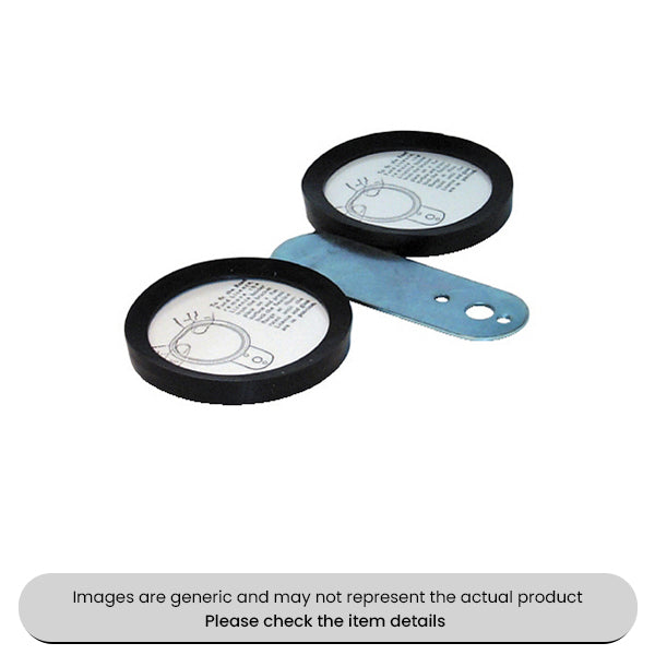 Zinc Plated Double License Disc Holders Steel Back & Stem Pack Qty 2
