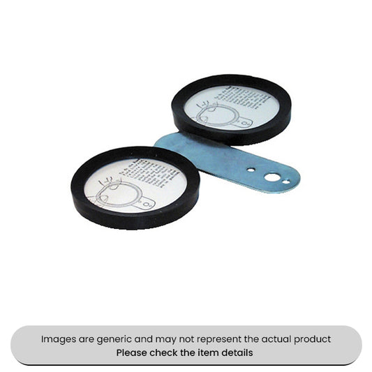 Zinc Plated Double License Disc Holders Steel Back & Stem Pack Qty 2