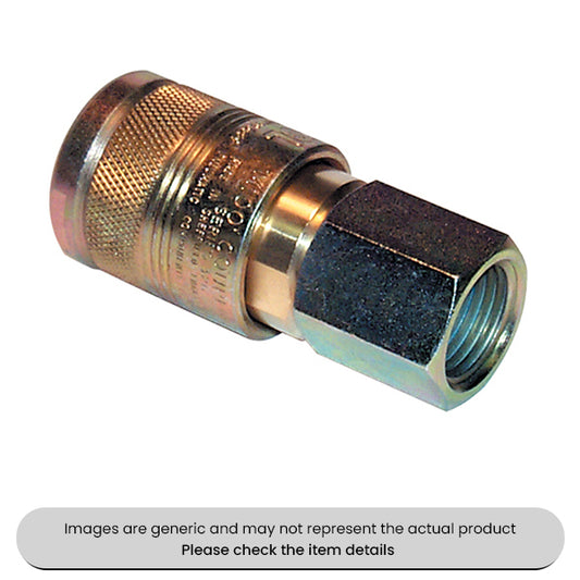 Female PCL 100 Series Coupling Made in Sheffield 1/2" BSP Pack Qty 1