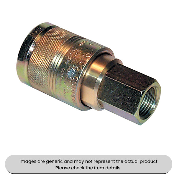 Female PCL 100 Series Coupling Made in Sheffield 3/8" BSP Pack Qty 1