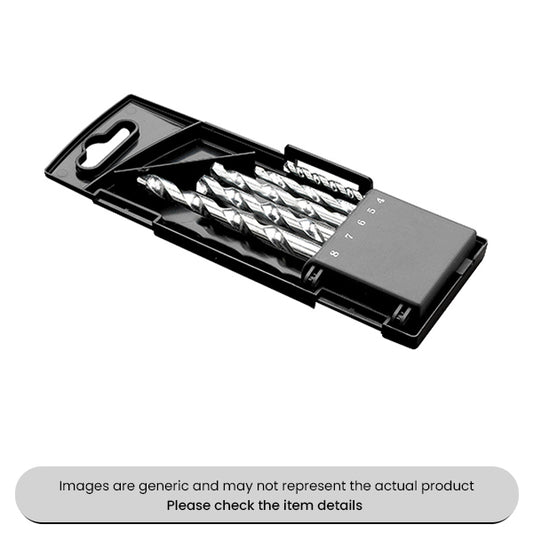 Masonry Drill Set 4-8MM With Plastic Storage Case Pack Qty 5